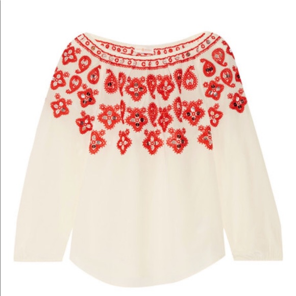 Tory Burch Tops - HOST PIC! 💕Tory Burch Sequin-Embellished Silk Top